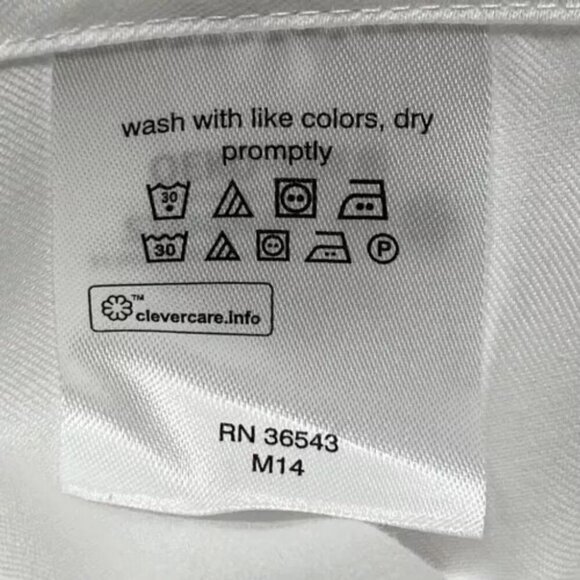 Calvin Klein Men's Infinite Wrinkle Free White Button Up Size Medium Slim Fit - Picture 9 of 13